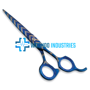 Blue Chevron Barber Scissors