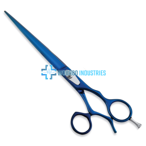 Titanium barber scissors ergonomic