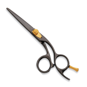 Ergonomic hairdressing scissors