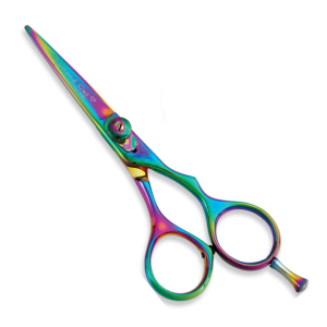 Rainbow barber scissors