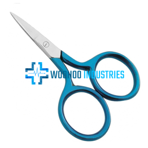Blue Curved Tip Cuticle Scissors