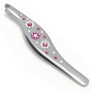Pink Diamond Eyebrow Tweezers
