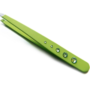 Green rhinestone Eyebrow Tweezers