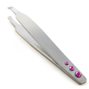 Pink Gem Eyebrow Tweezers