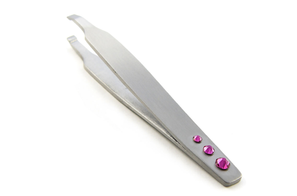 Pink Gem Eyebrow Tweezers