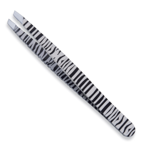 Zebra Grip Eyebrow Tweezers