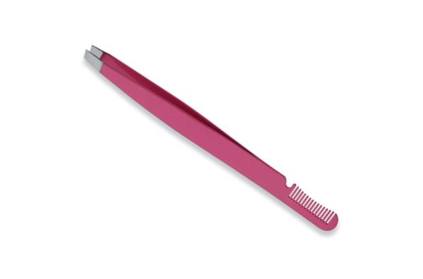 Pink Brow Tweezer Comb
